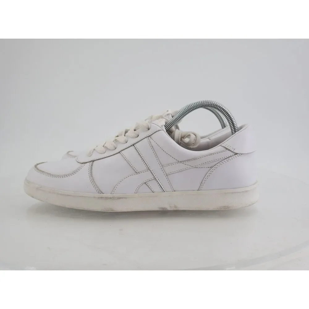 Tory Burch Hank Court Sneakers Womens 11M White Leather Lace Up Shoes